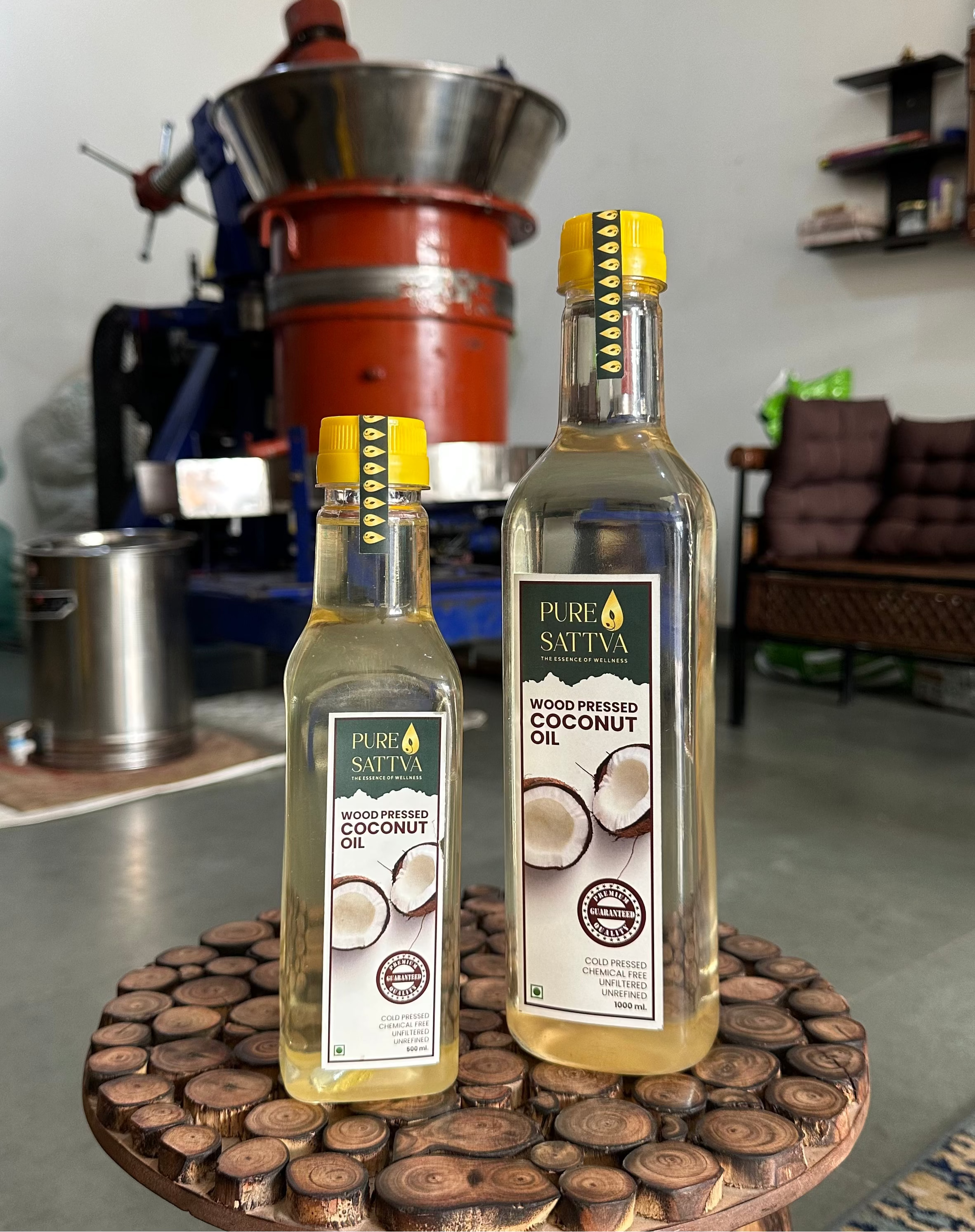 WOOD-PRESSED VIRGIN COCONUT OIL