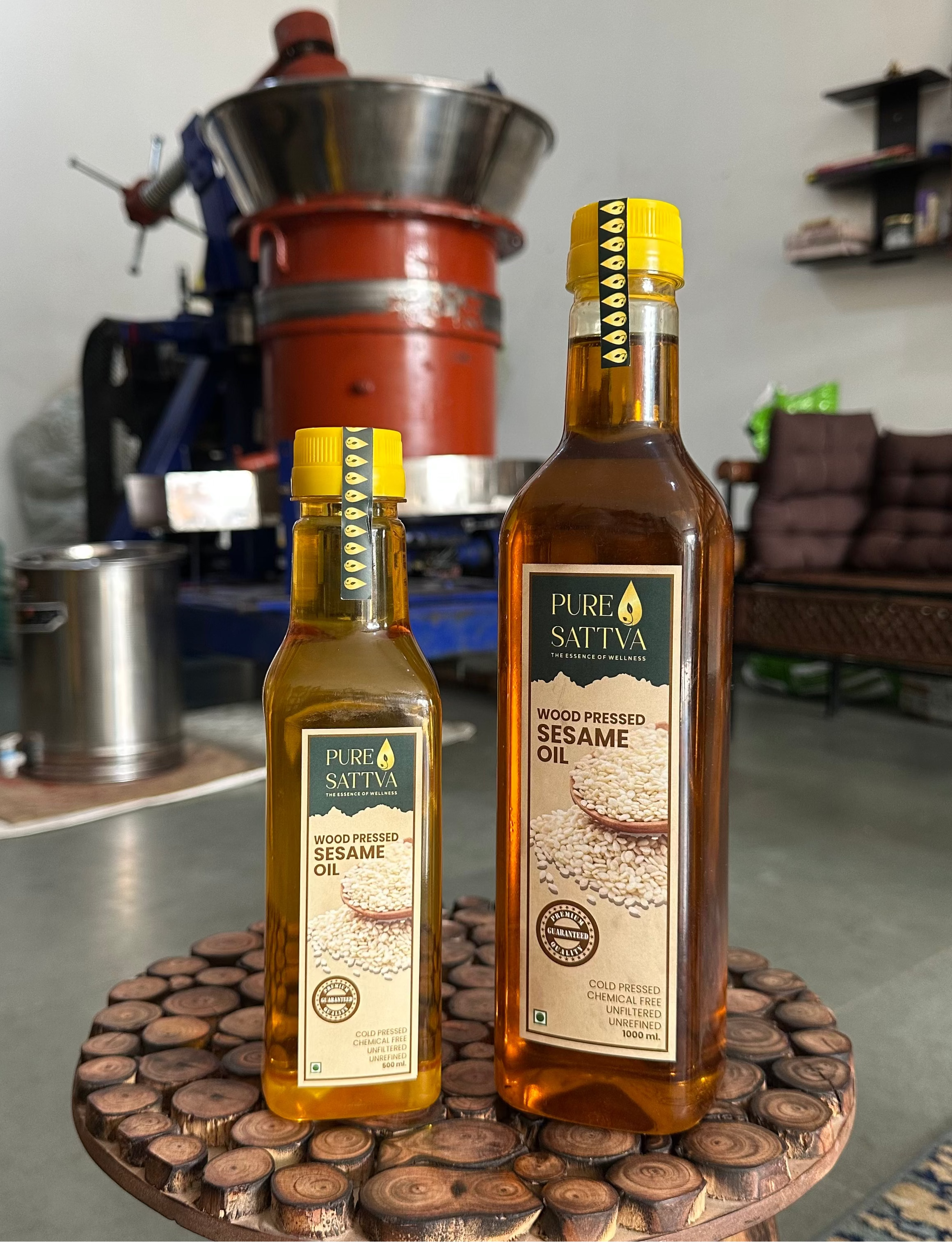 WOOD-PRESSED WHITE SEASME OIL